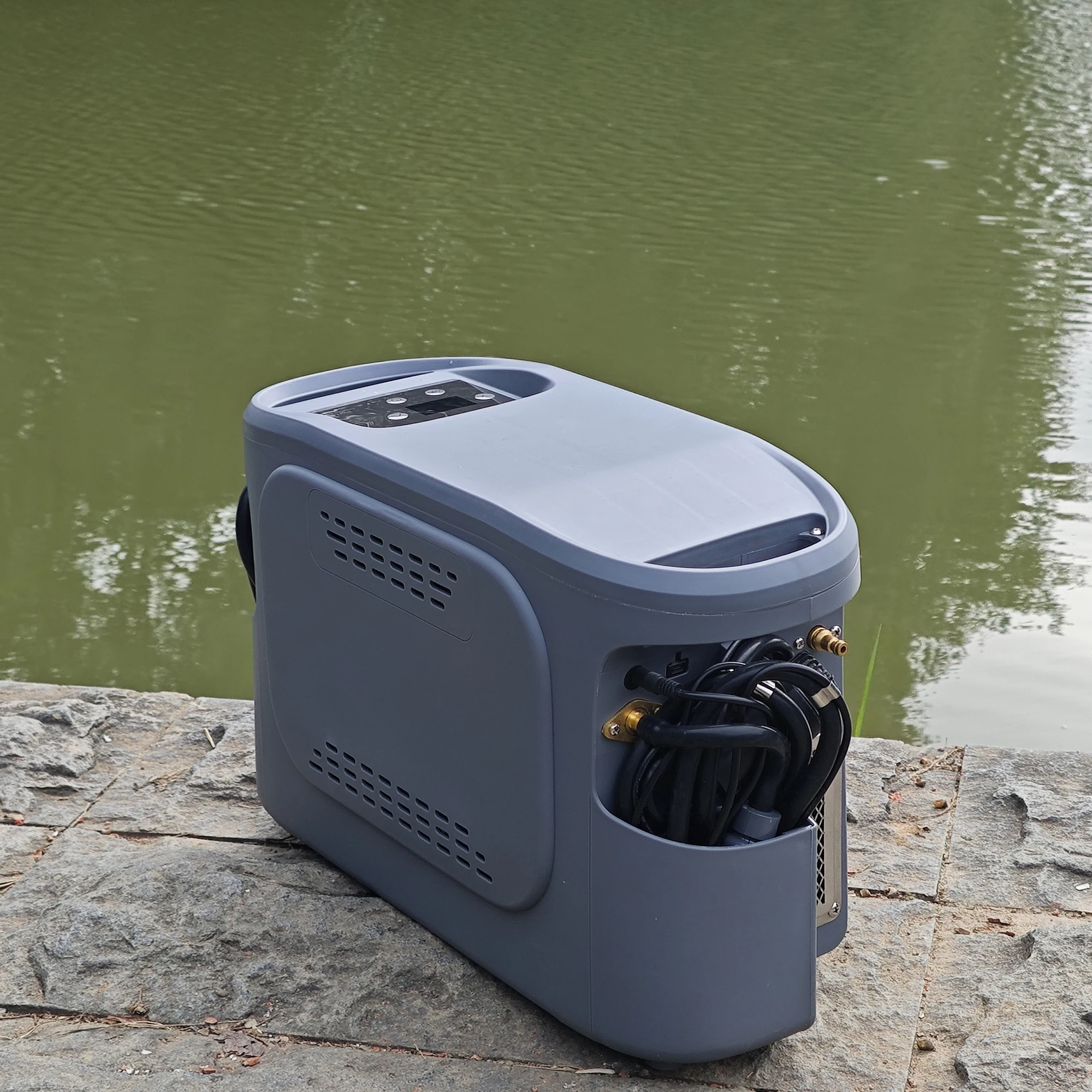 

ATV Compact 2-in-1 Gas Heater & Shower Pump Kit Eco-Friendly & Leak Proof For Traveling Fishing Hiking-Made Of Durable Nylon