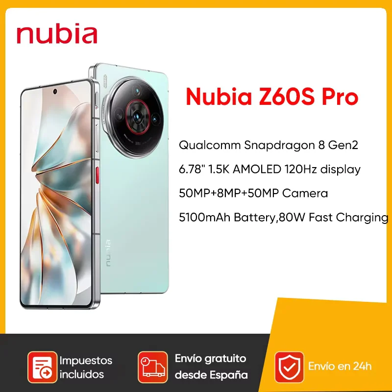 Nubia Z60S Pro 6,78 Zoll Smartphone Snapdragon 8 Gen 2 5100 mAh Akku 80 W Ladung