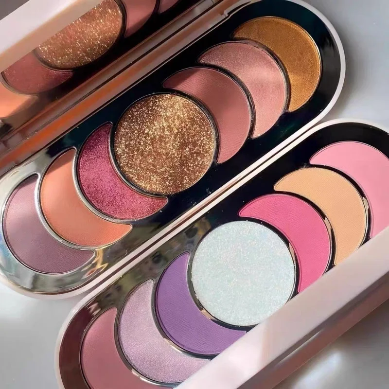 Rare Beauty New 7-color Eyeshadow Palette Rose Pink Color Pearly Matte Glitter Eyeshadow Pallete Shiny Eye Shadow Eye Pigments