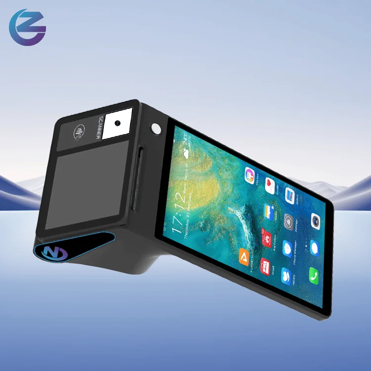 Z108 Android 14.0 8 Inch Pos Handheld All In One Scanner Terminal PDA Mini PC Pos Printer Receipt Machine Pos