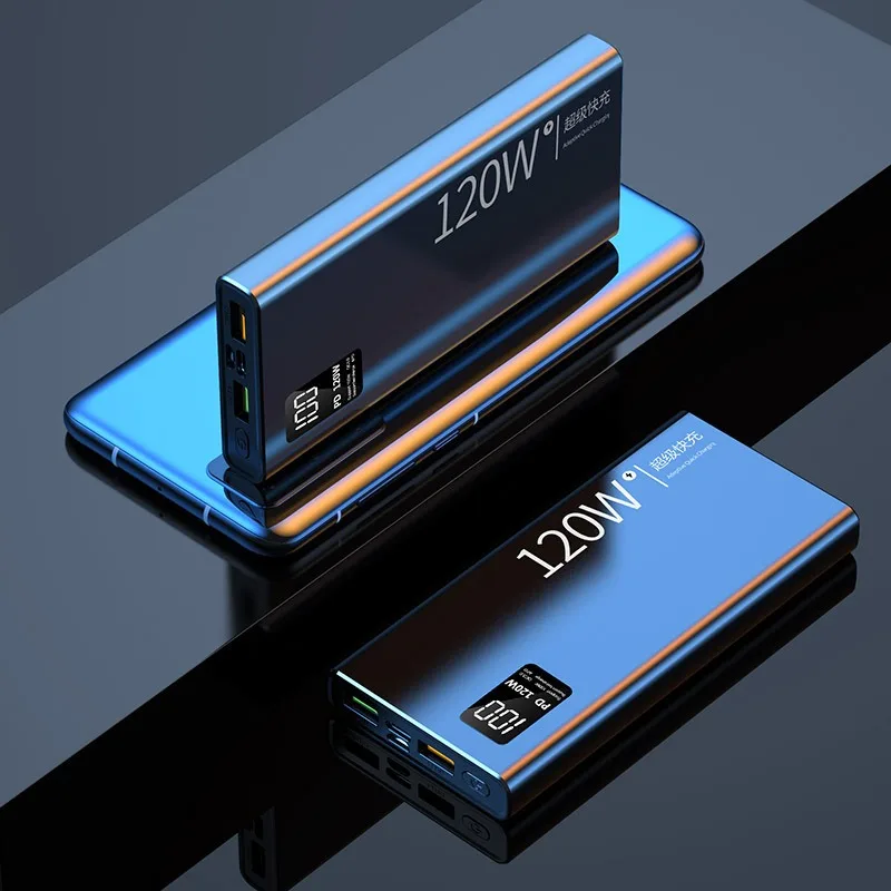 20000/30000/50000/80000mAh Power Bank 120W Super Fast Charging Bidirectional Fast Charge Portable Universal External Battery view 3
