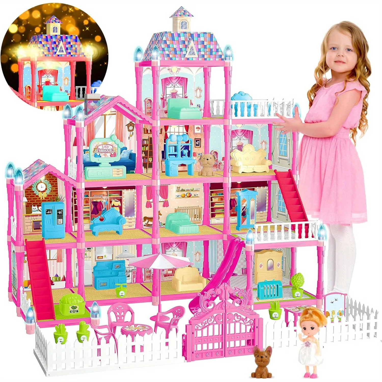 girl-doll-house-13-room-doll-house-including-dolls-puppies-furniture-and-accessories