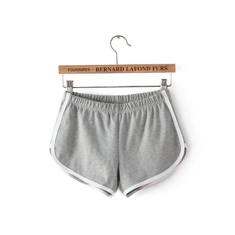 Summer New Striped Patchwork Casual Shorts Elastic Waist Solid Irregular All-match Youth Shorts Vintage Fashion Women Clothing