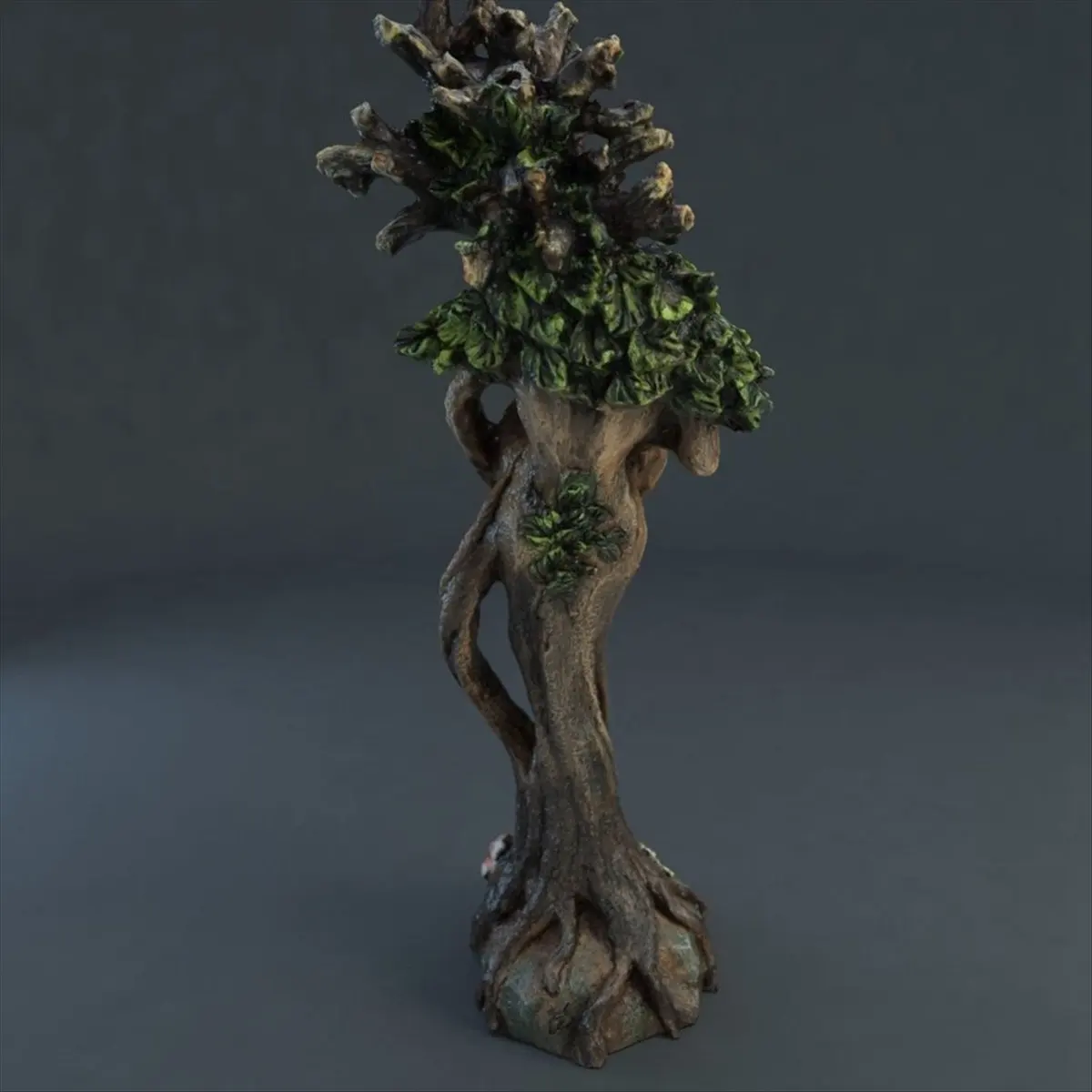 【HOT N07R】 Tree Man and Bird Statue Resin Crafts Desktop Decoration Garden Goddess Sculpture