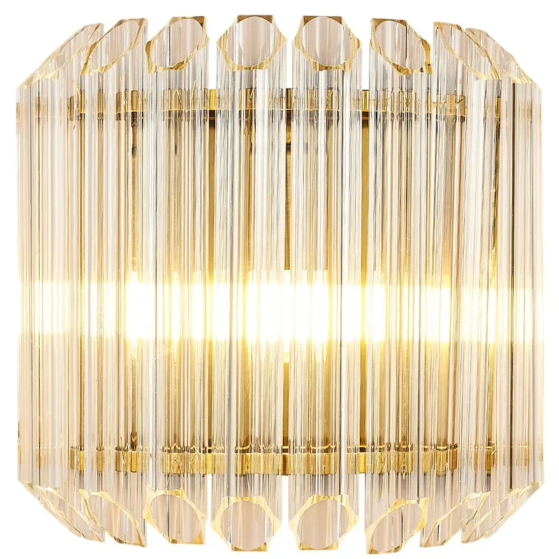 Lichte Luxe Kristallen Wandlamp Nordic Woonkamer Goud Schans Foyer Bed Slaapkamer Huis Indoor Decor Led Wandlampen