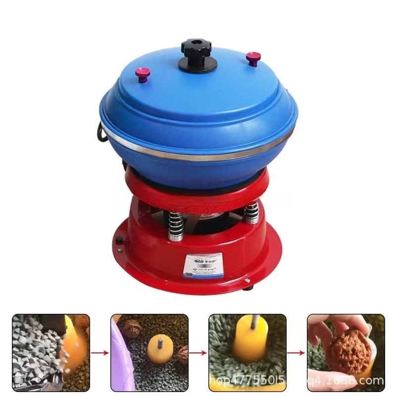 12-Inch Vibrator Tumbler Silver Jade Polisher Agate Metal Objects Goldsmith Tools 6L Jewelry Vibrating Tumbler Polishing Machine