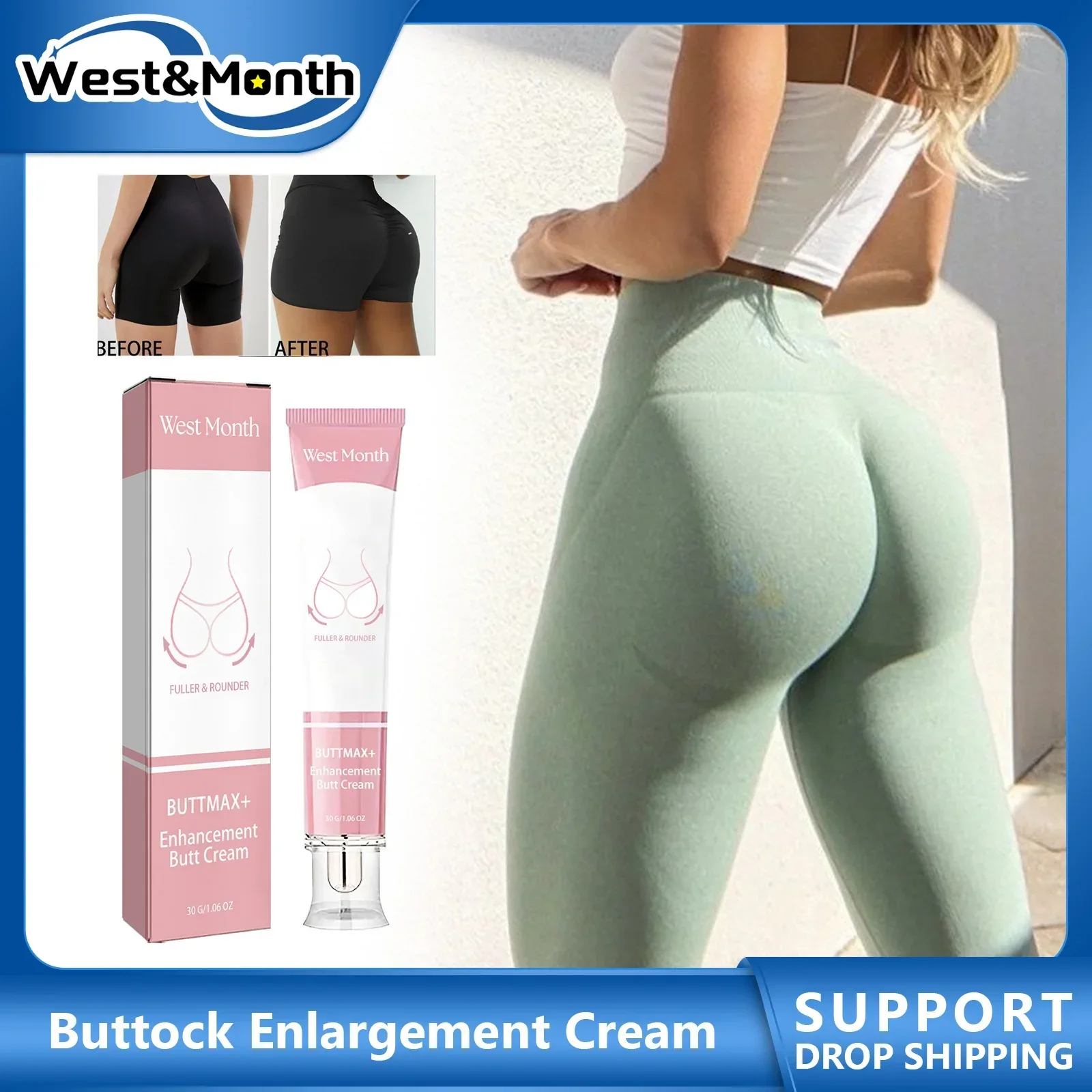 

Buttock Enlargement Cream Hip Enhancement Plumper Firming Sculpting Tighten Shaping Sexy Big Ass Massage Lady Butt Lifting Cream