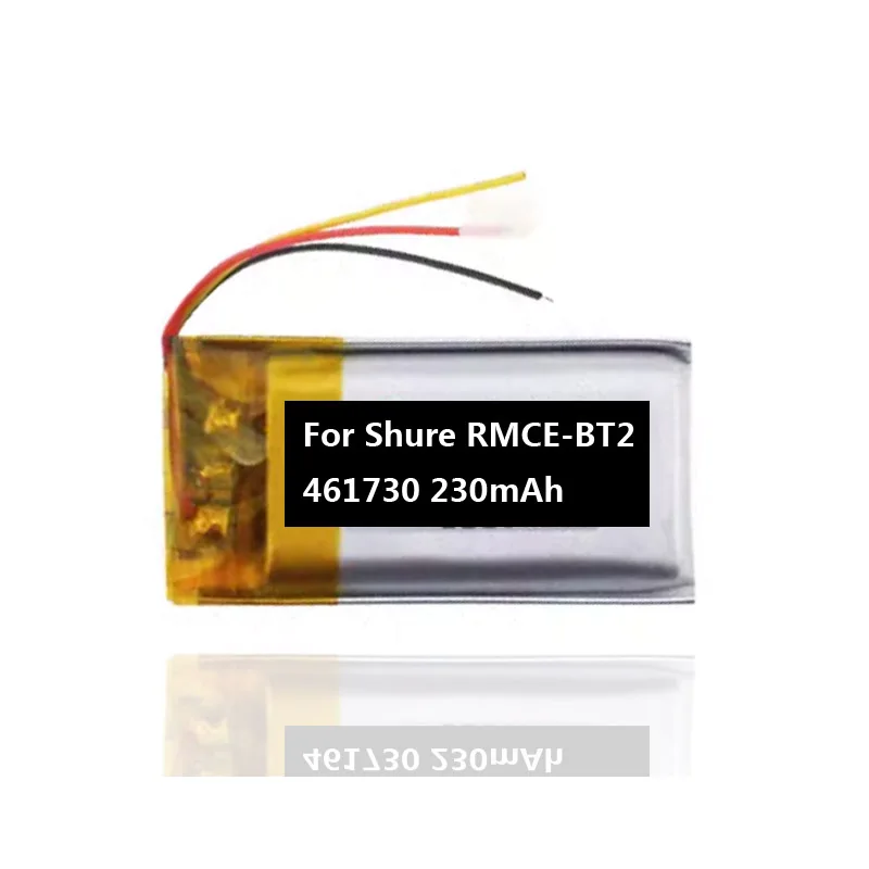 Originale Sostituisce 230mAh 461730   Batteria per Shure RMCE-BT2