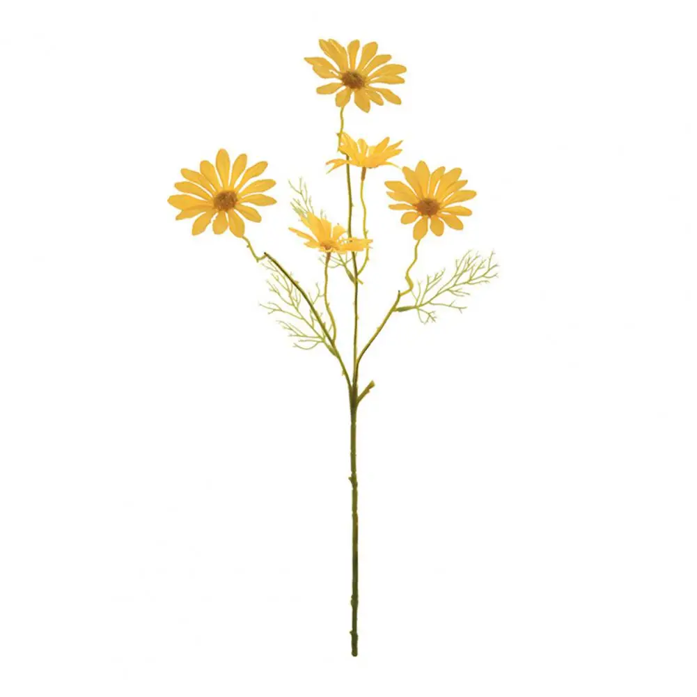Artificial Flowers Wedding Silk Flowers Artificial Chrysanthemum Bouquet 2 or 5 Stems Realistic Silk Flowers Uv for Home