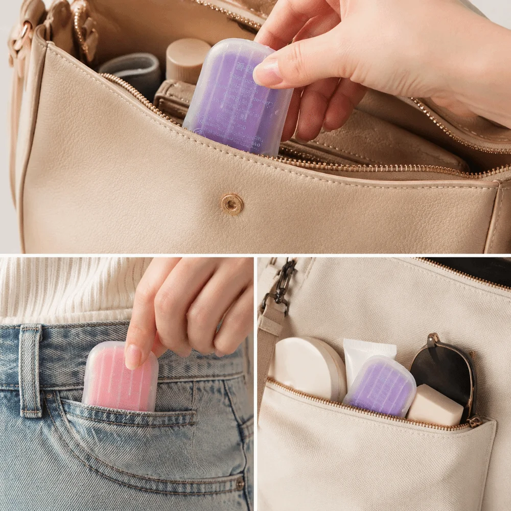 50pcs Mini Size Disposable Soap Paper Scented Foaming Convenient Hand Washing Soap Skin Friendly Cleaning Soap Tablets