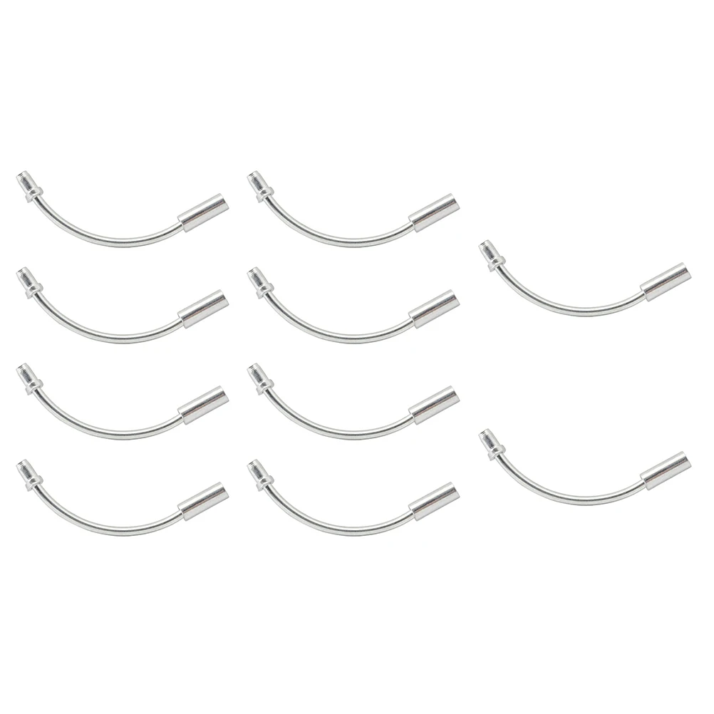 

20 Pcs Cable Guide Aluminum Bent Tube Bicycle Accessories Cables Silver