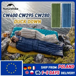 Naturehike CW280 CWM400 CW295 Sleeping Bag Winter Waterproof Goose Down Sleeping Bag Ultralight Hiking Camping Sleeping Bag