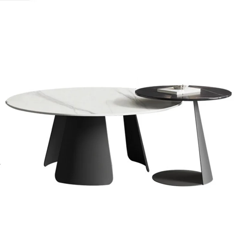 

#Modern Italian Minimalist Slate Coffee Table Creative Light Luxury High-End Large and Small Combination for Living Room