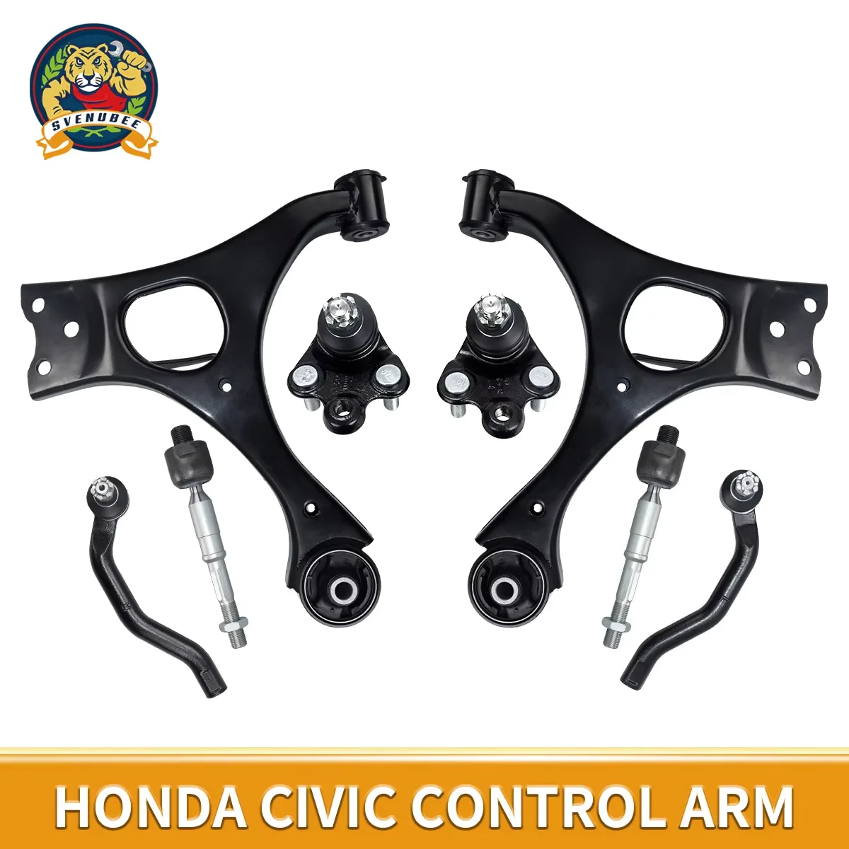 

Svenubee 8Pcs Front Lower Control Arm Ball Joint Suspension Tie Rod Ends Kits for Honda Civic 2006 2007 2008 2009 2010 2011