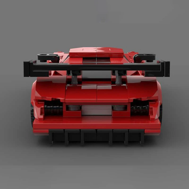 357 pièces vente chaude Moc course technique violet supercar modèle bricolage blocs de construction briques jouets enfants assemblage éducatif cadeau