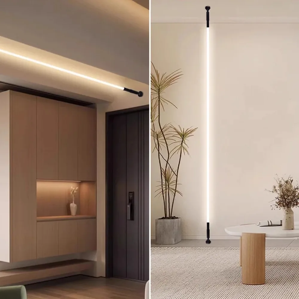 Silicone Wall Lamp 360 Luminous Aisle Ceiling Wall Corner Linear Indoor Room Decoration Floor Lamp Flexible Led Neon Lamp
