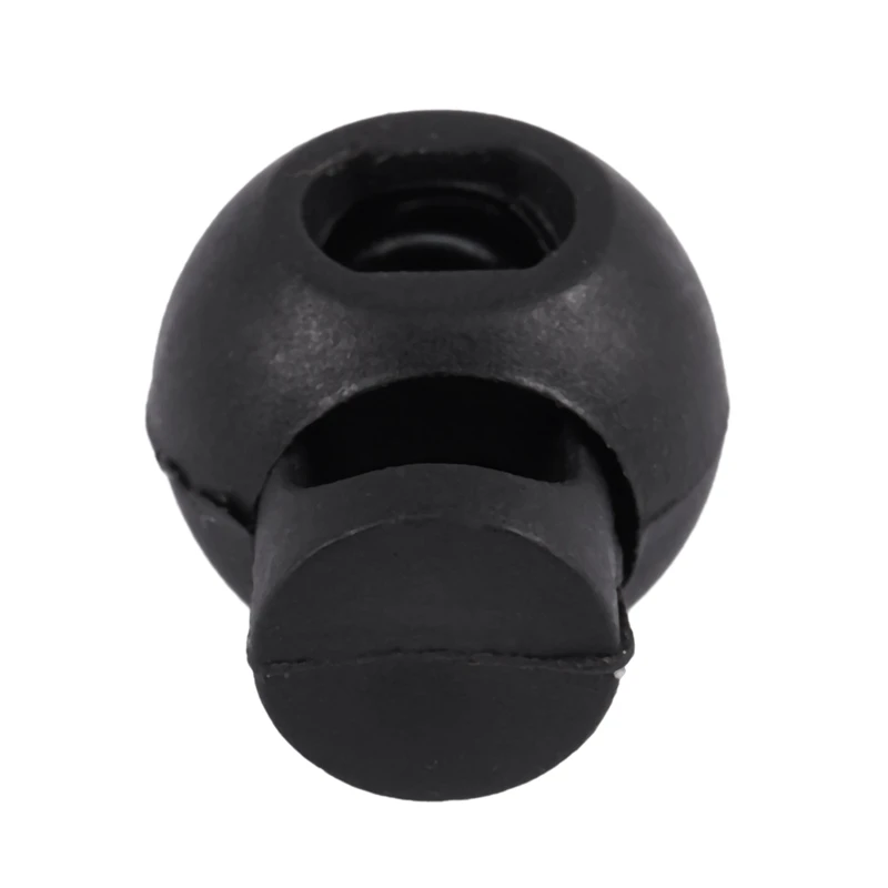 500 Piece Cord Stopper DIY Black Plastic Connector Cord Lock Stopper Switch Cover