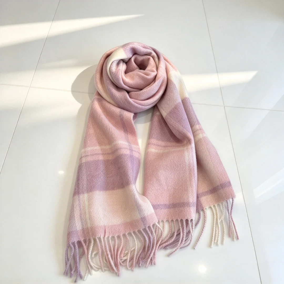 Luxury Brand Shawl Neck Women's Fashion Scarf Warmer Soft Scarf 30*180cm Handmade Minimalist Versatile Premium Ideal for Gifting