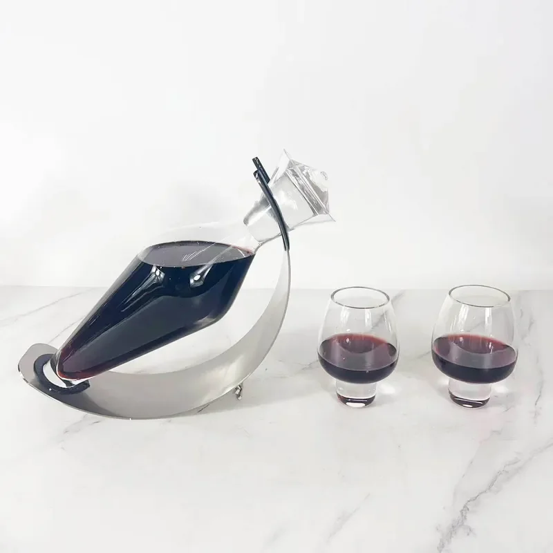 Modern European Style Cupid Wine Decanter Set Luxury Home Decor for Living Room Dining Table Ornament Elegant Glassware