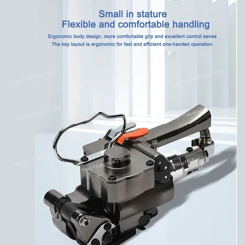 

AQD19/25 Ручной портативный пресс-подборщик Пластиковый ремешок PP/PET Упаковочный инструмент Пневматическая машина для термоплавкой упаковки 13-19 мм 19-25 мм