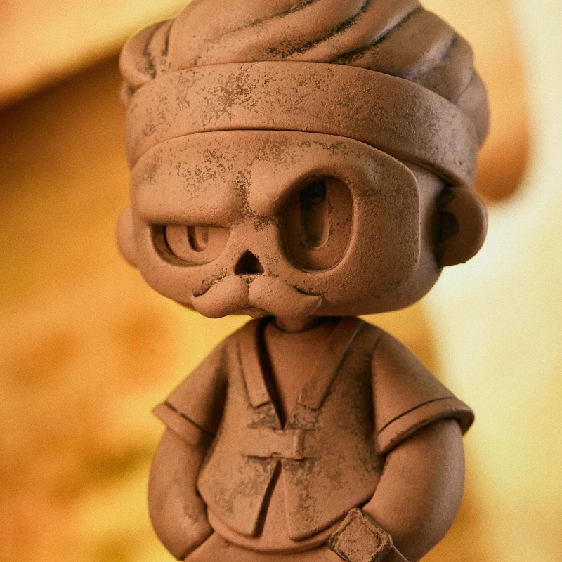Mr.BONE-figuras de acción de guerreros de terracota, modelo de edición limitada, decoración de escritorio, juguete coleccionable, regalos de cumpleaños sorpresa