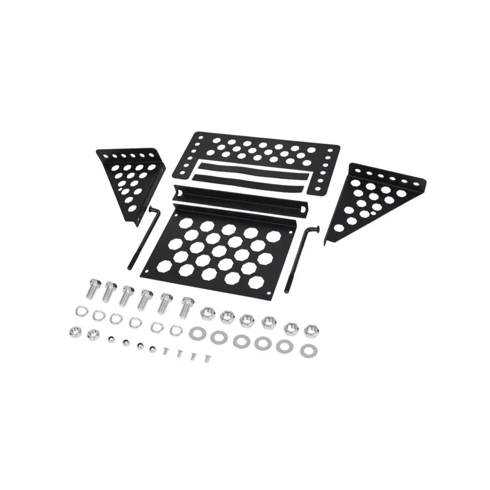 

Heavy Duty Bolt in Battery Mounting Tray Bracket, Simple Installation for RV Cars Trailer