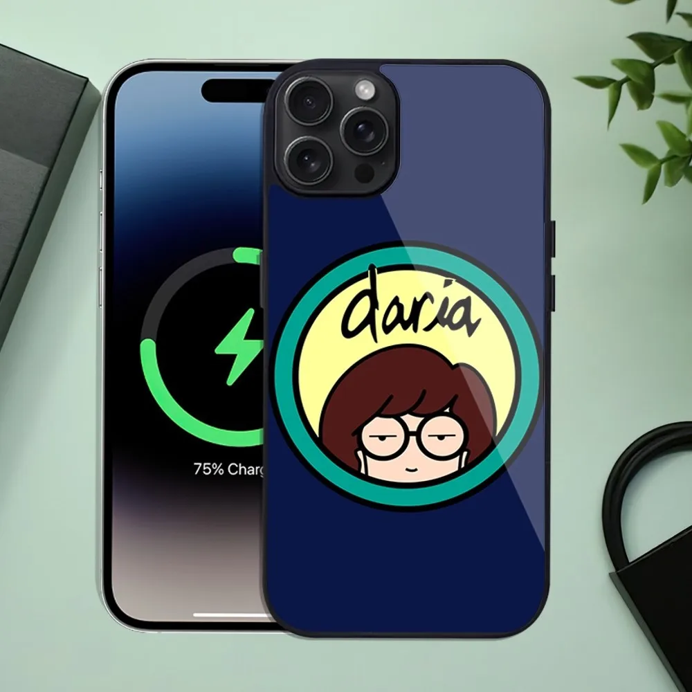 Cartoon D-Daria Phone Case For iPhone 11 Mini 12 13 Max 14 Plus 15 Pro Magesafe Magnetic Shell