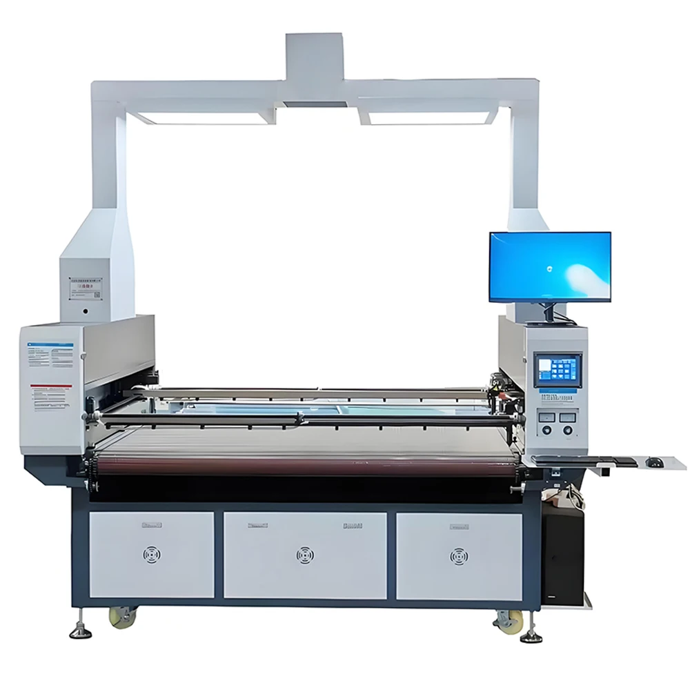 Panorama Digital Printed Sportswear Embroidery LASER Cutting Machine Badge Lace Curtain Swimsuit Fabric Core Bearings AI