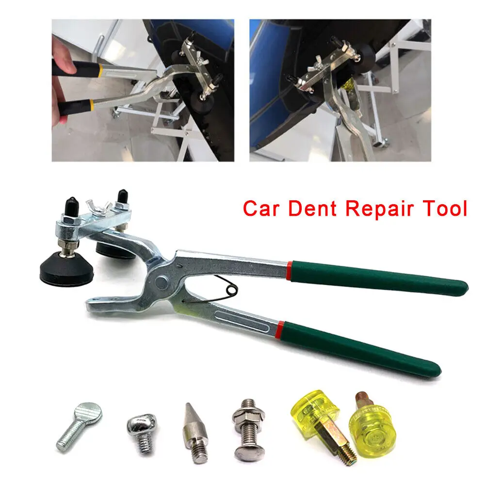 Paintless Dent Repair Pliers Auto Body Repair Kit Car Fender Edge Repair Tool US