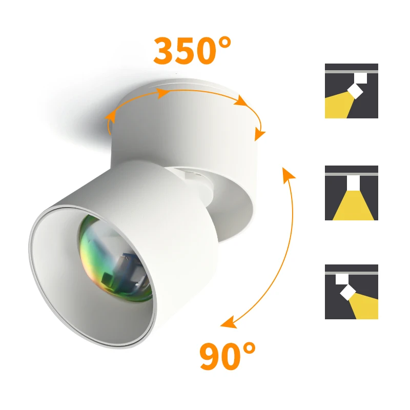LED Spotlight Sunset Ceiling Light Surface Mounted Ceiling Mounted Lamp 220V Home Mood Light For Living Room Party COB Downlight