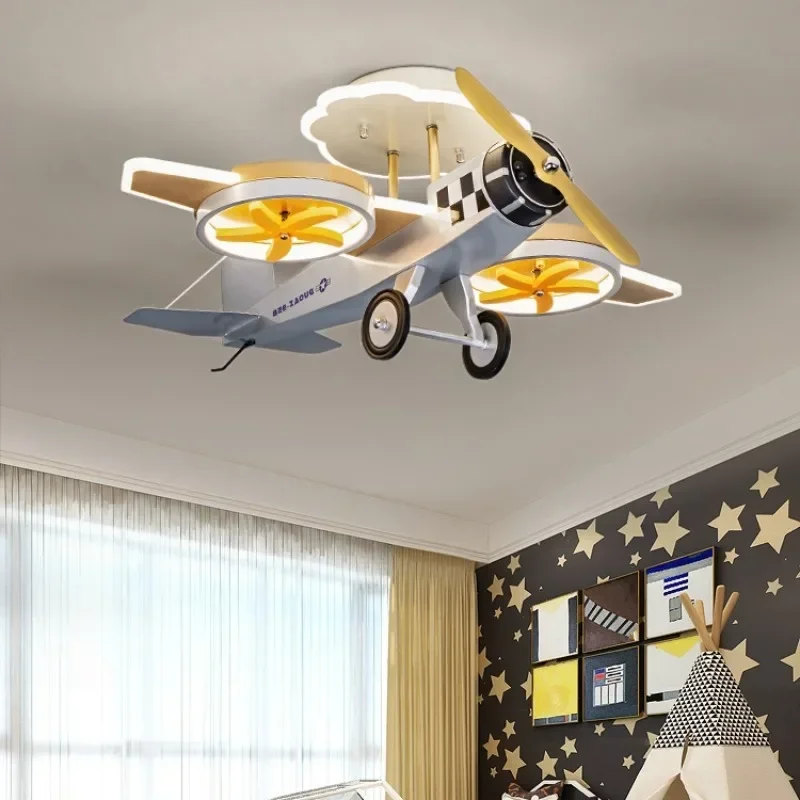 Modern Led Lights Ceiling Lamp Children\'s Airplane Light Nordic Cartoon Chandelier Lixtures for Children\'s Room Decor Lighting