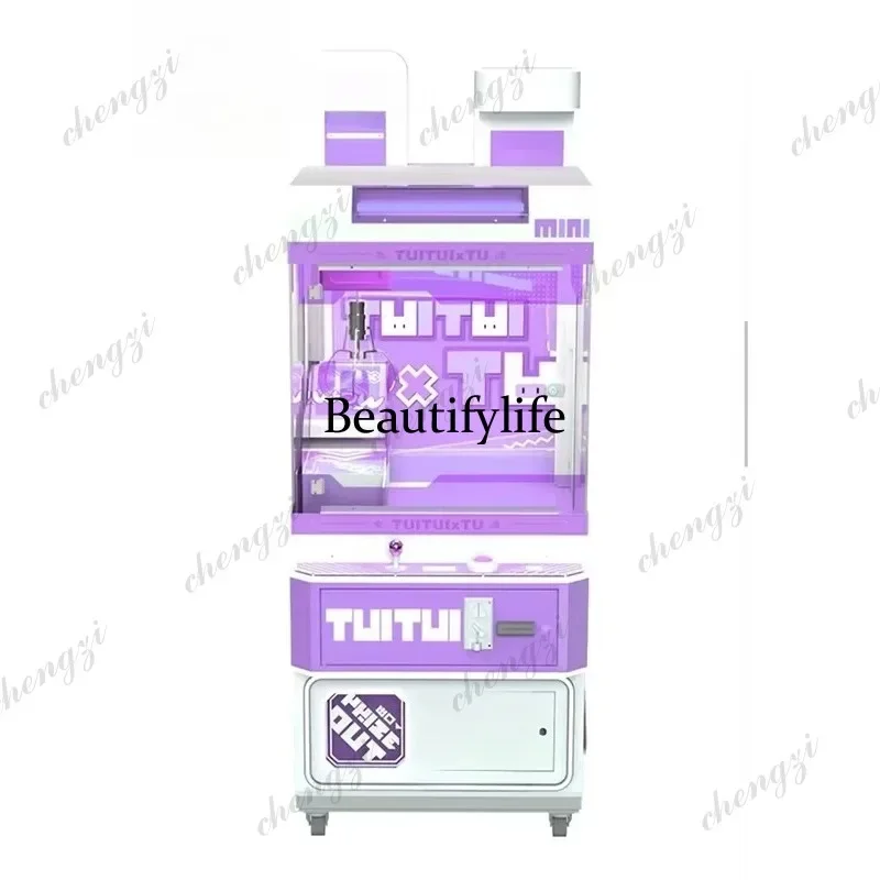 HR  Space Rabbit Metal Award Clip Coin Pusher and Claw Cabinet Game Machine Doll Machine with Coin Payment Method view 5