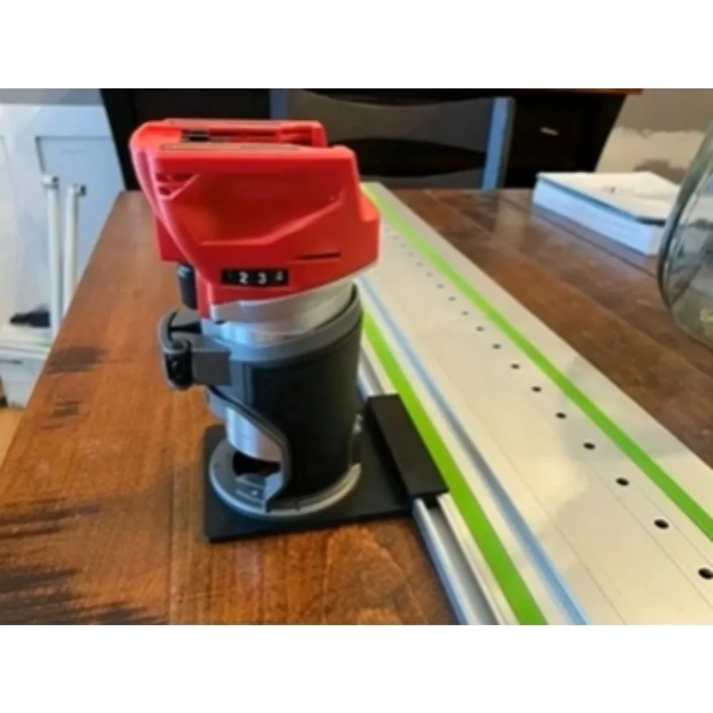 Máquina do Woodworking Guia Rail Adapter Apenas para Milwaukee Router M18 272320 Festool Makita Rail Saw Adaptador Router