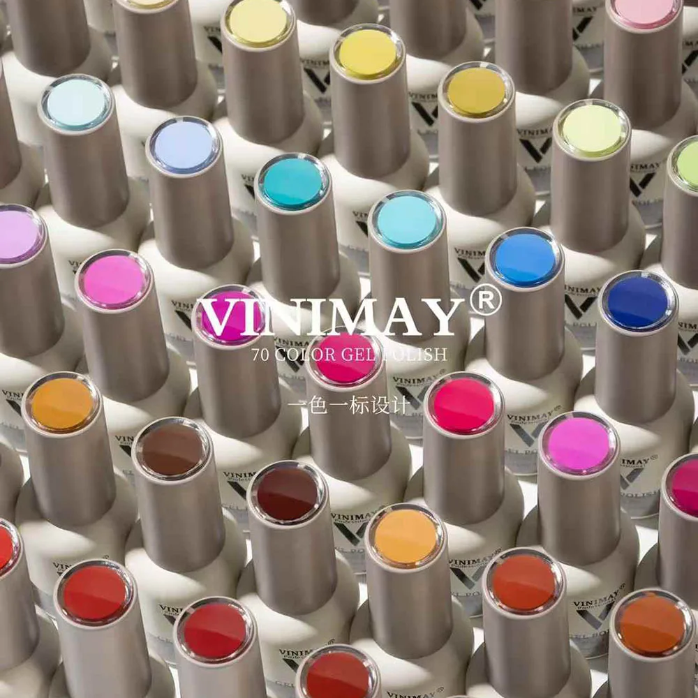 VINIMAY 70 Farben einfarbiges Nagel-Gel-Nagellack-Set, vollständige Abdeckung, Gel-Lack, Nagelstudio, Großhandel, Marnicure, UV-Gel-Lern-Set