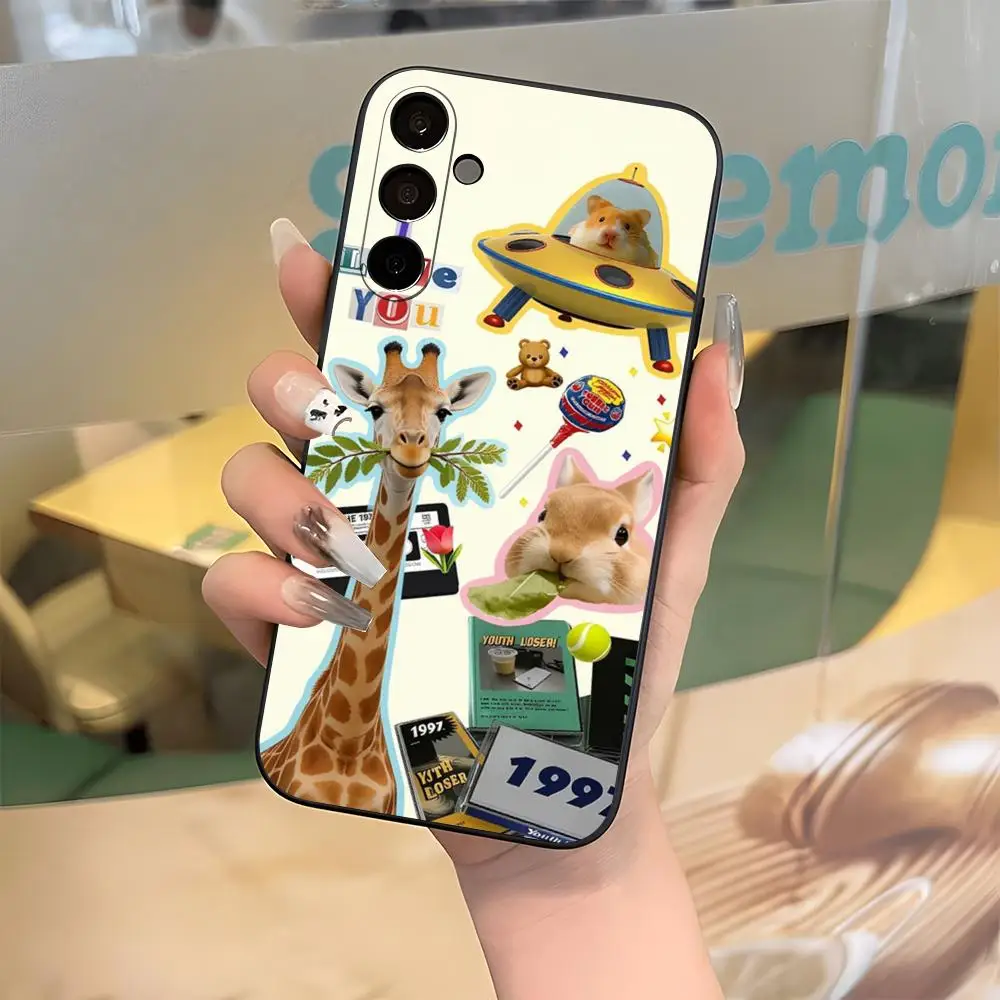 Retro Cute Pet Collage Phone Case For Samsung S26 S25 Edge S24 S23 S22 Ultra Plus Fe A57 A37 A17 A27 5G Silicon Cover