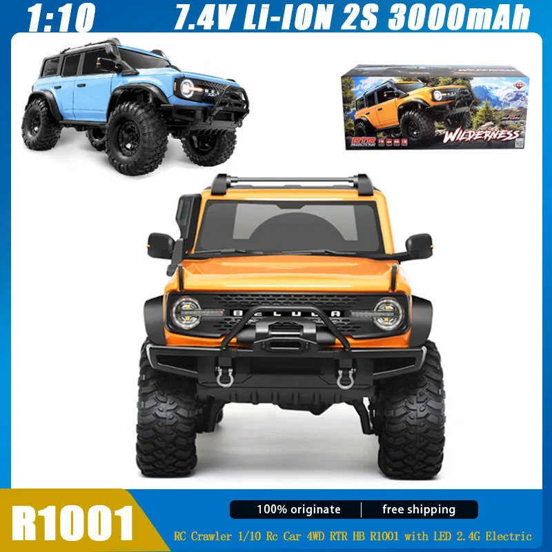 HB R1001 1:10 Rc Car 4WD Remote Control Model Car Simulation Remote Control Rock Buggy Off-road Vehicle Climbing Adults Toy Cars