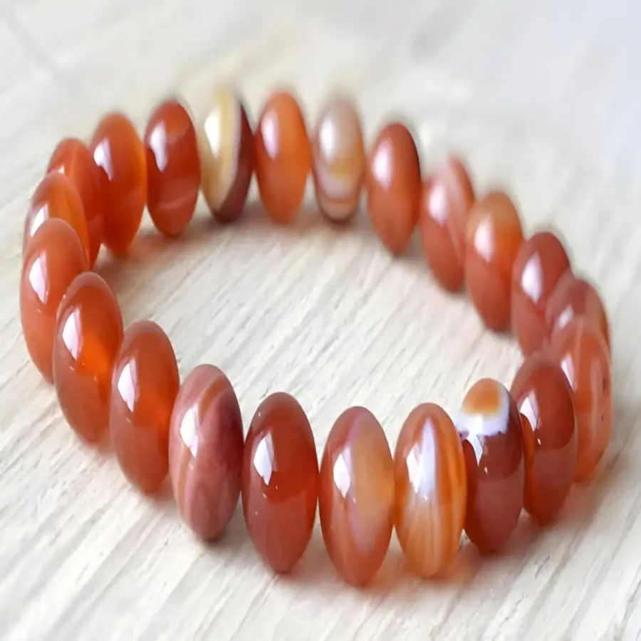 

8mm Natural Striped Agate Mala Bracelet Bohemian Meditation Nirvana Bead Chakra Jewelry Gemstone Japa Natural stone Zen elastic