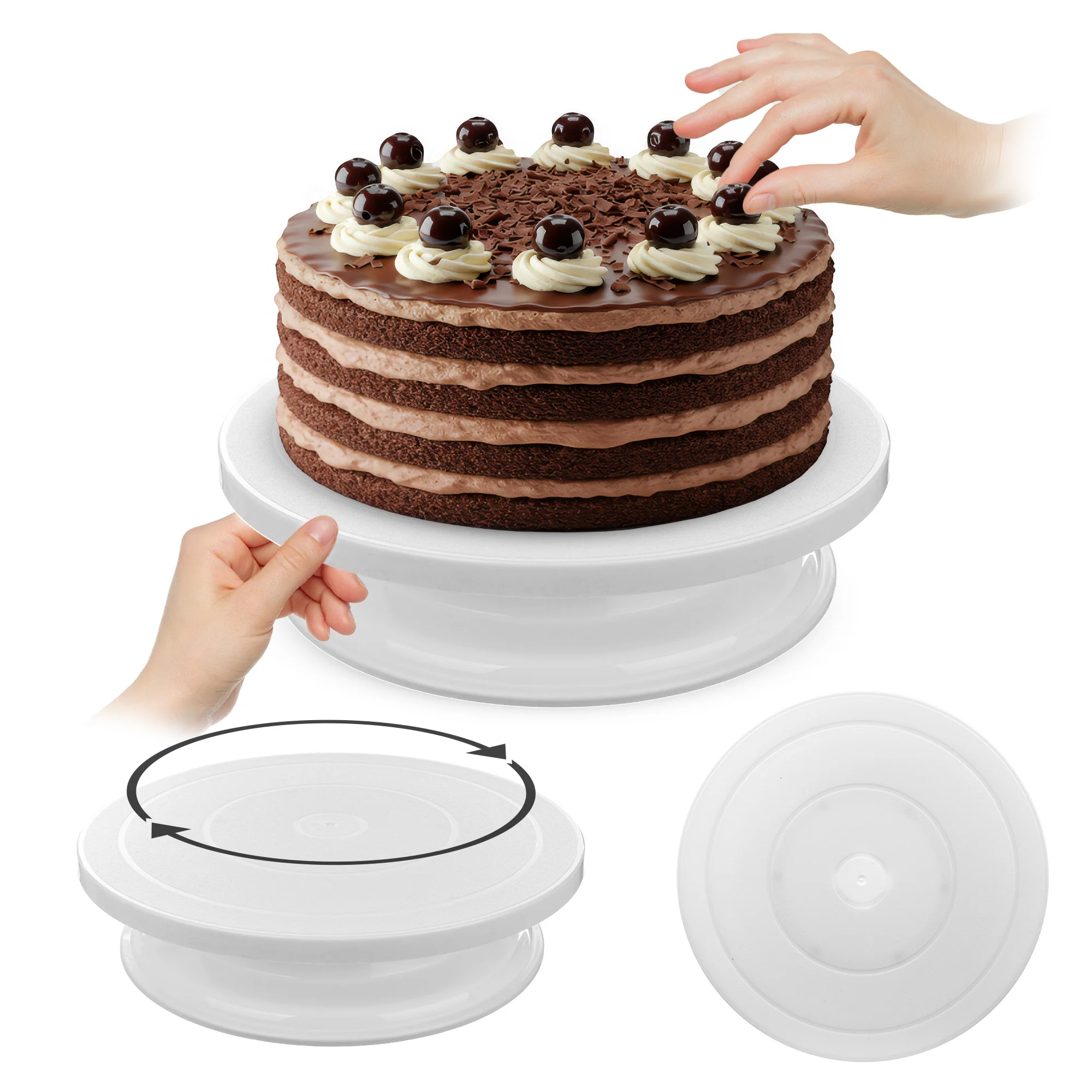 KADAX Cake Roterende Patera 28cm Wit
