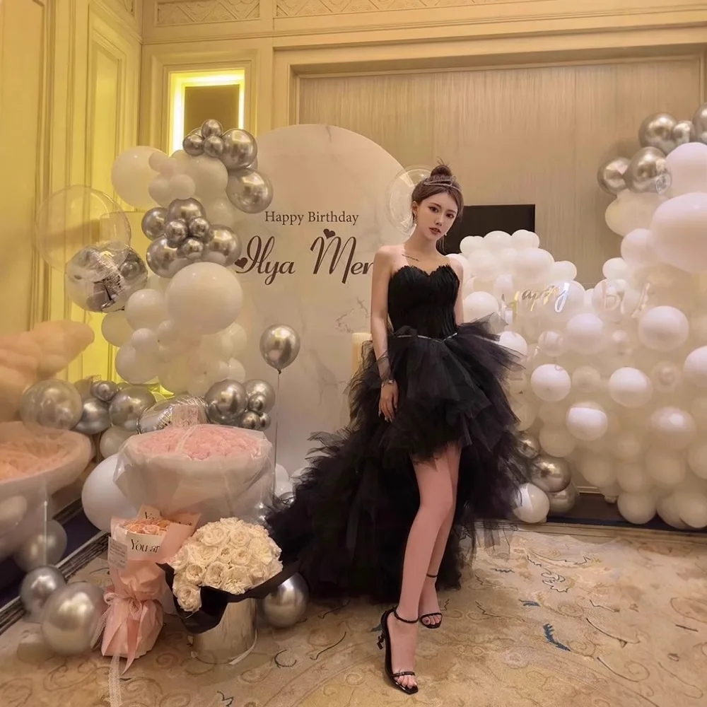 

Ele Bla Feathery Бюстье со шлейфом Юбка на день рождения Высококачественная легкая роскошная классическая юбка