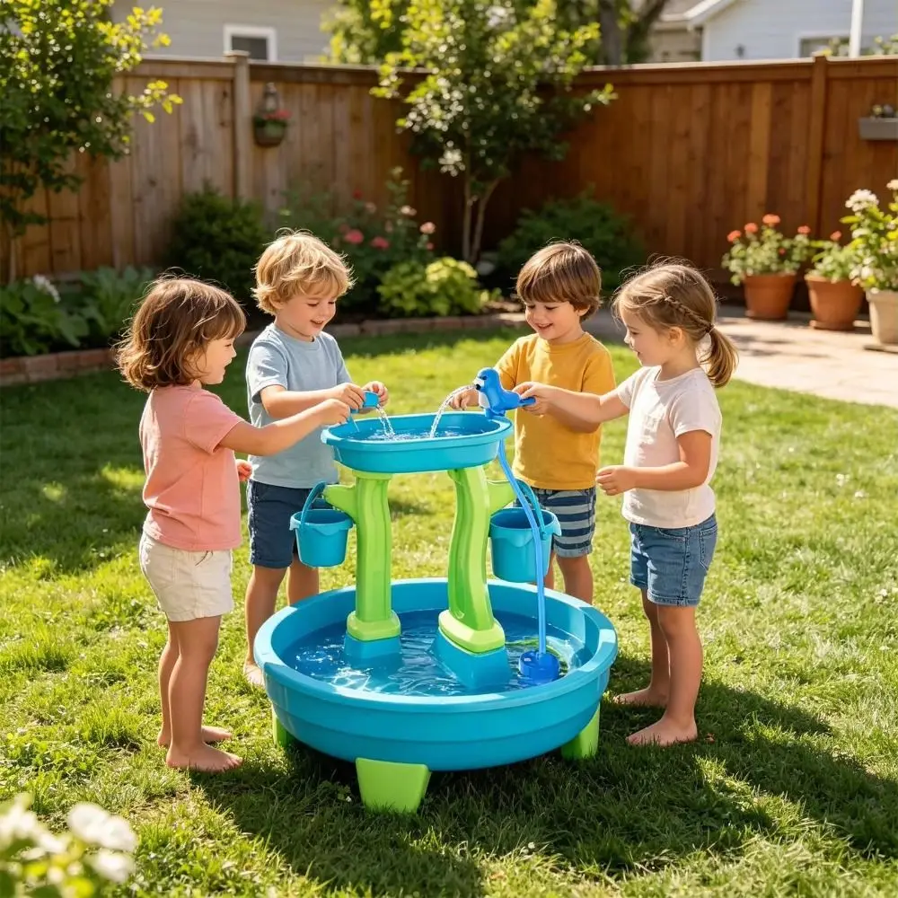 Portable No-Drill Water Table - Kids Outdoor Water Play recension och pris