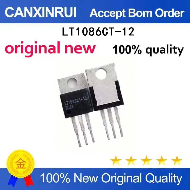 

(5-100 Pieces) New LT1086CT-12 LT1086CT TO-220 in stock chip IC