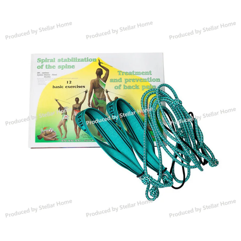 Spinal Muscle Spiral Stability Training Elastic Rope Scoliosis Rehabilitation Gymnastics Manipulation Fascial Chain Correction