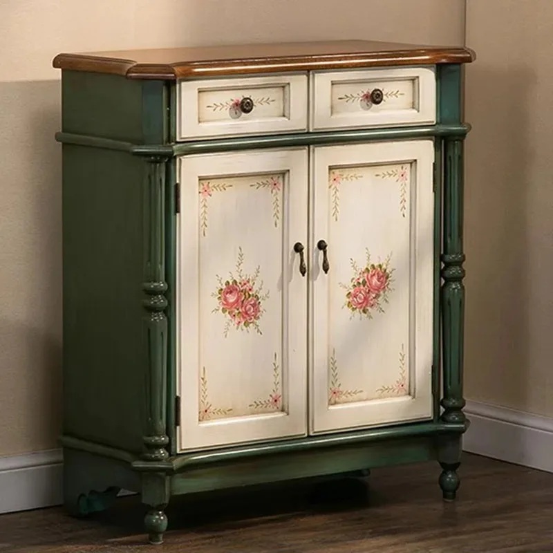 

Design Drawer Shoe Rack Vintage Dust Proof Storage Cabinet Wooden Creative Shoe Rack Bedroom Accent Sapateira Trendy Furniture