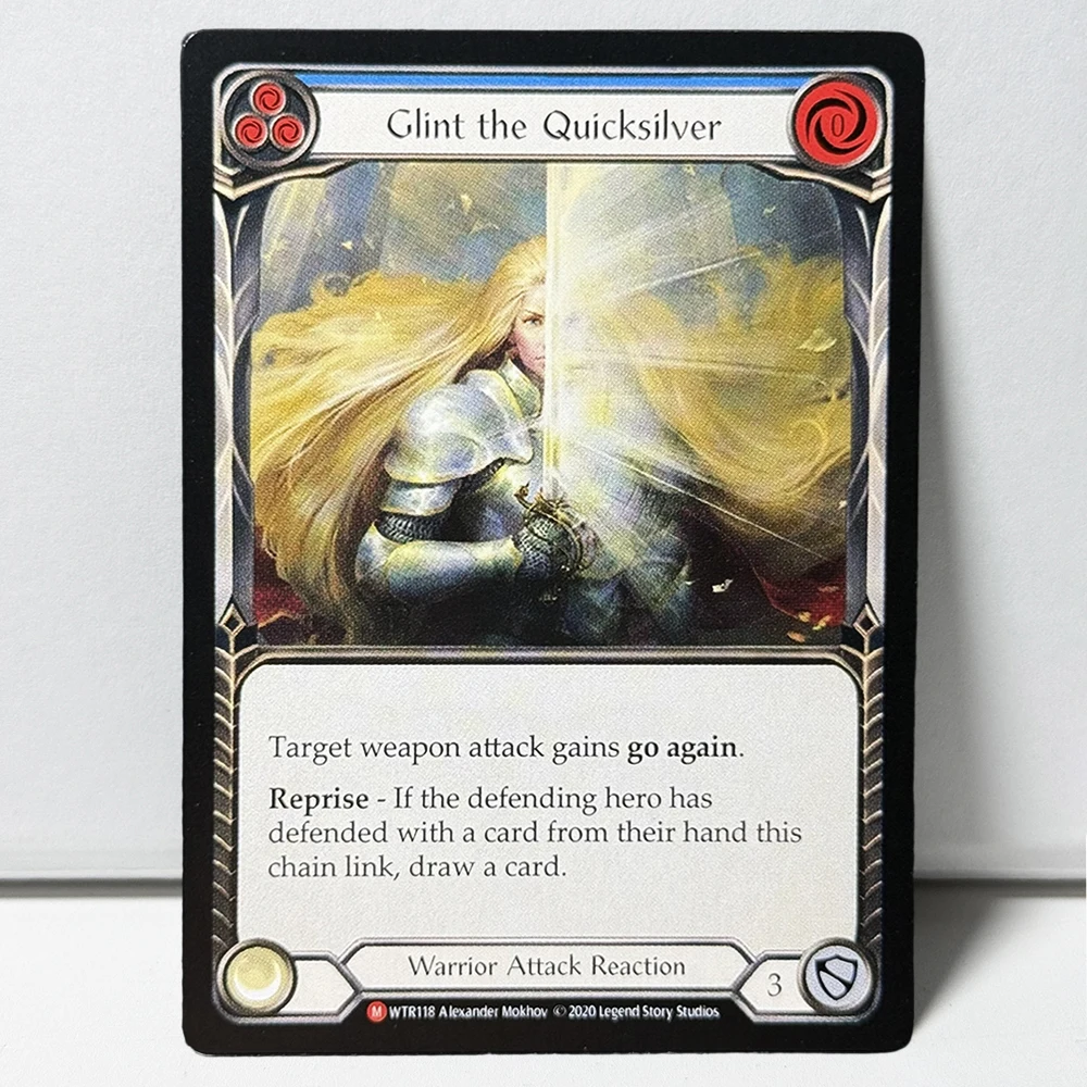 Flesh and Blood FAB Regular Proxy TCG Game Card Glint the