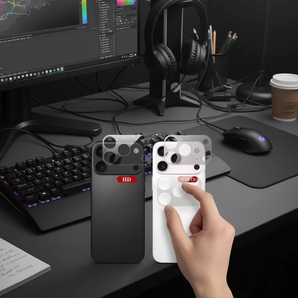 

Full Cover Lens Protective Film Matte Frosted HD Camera Protector Clear Anti Scratch Lens Cover for iPhone 17/Air/17 Pro Max