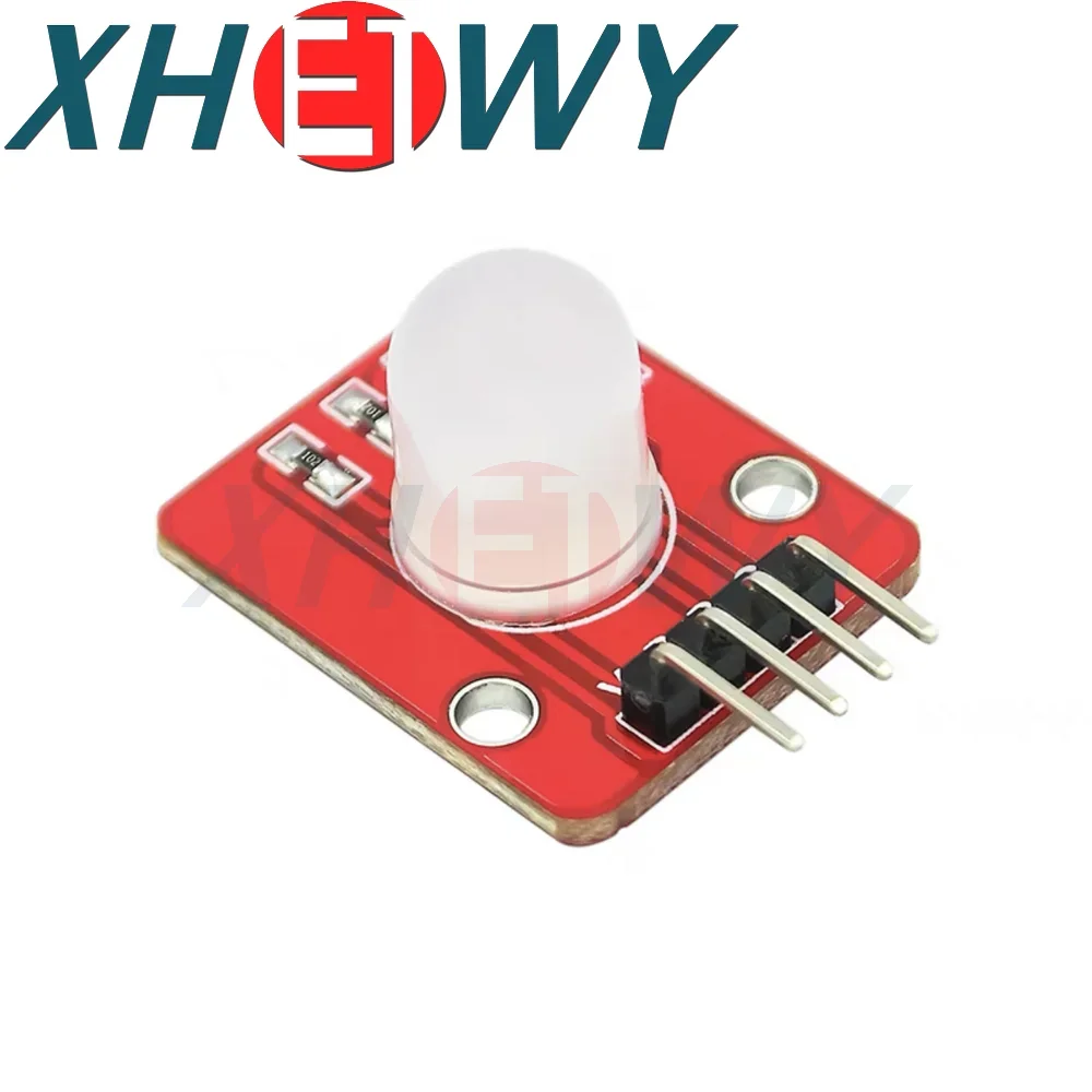 Diode électroluminescente à piège commun, module LED trois couleurs, blocs de construction électroniques RVB polychrome, DC 5V, 10mm