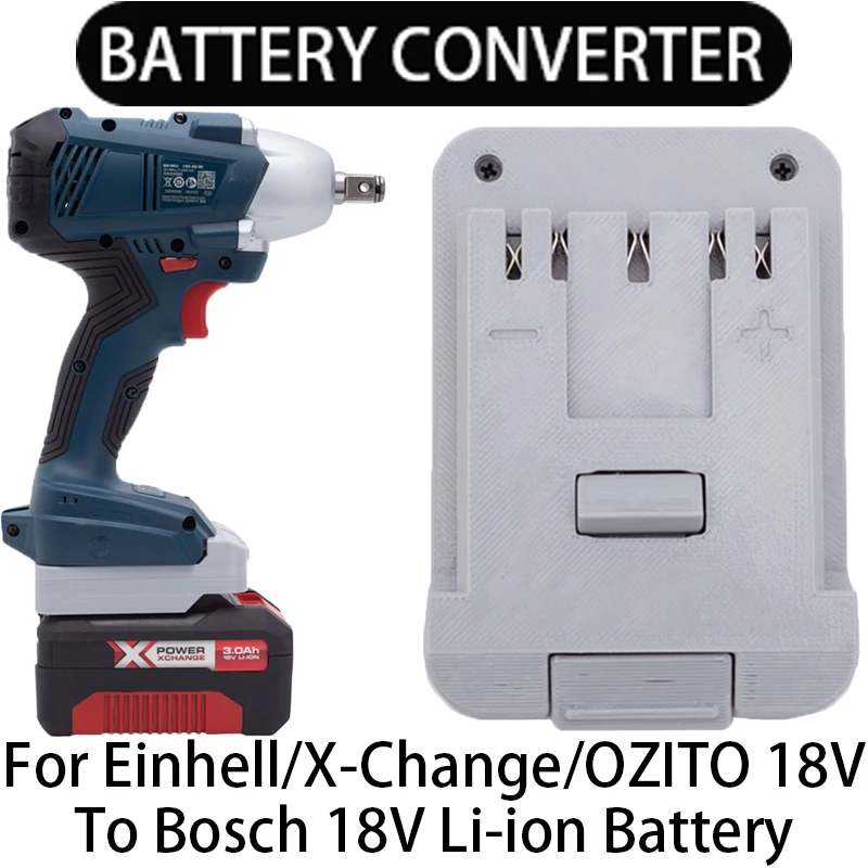 

Adapter for Bosch 18V Li-ion tools to convert to Einhell/X-Change/OZITO 18V Li-ion battery adapter power tool accessories