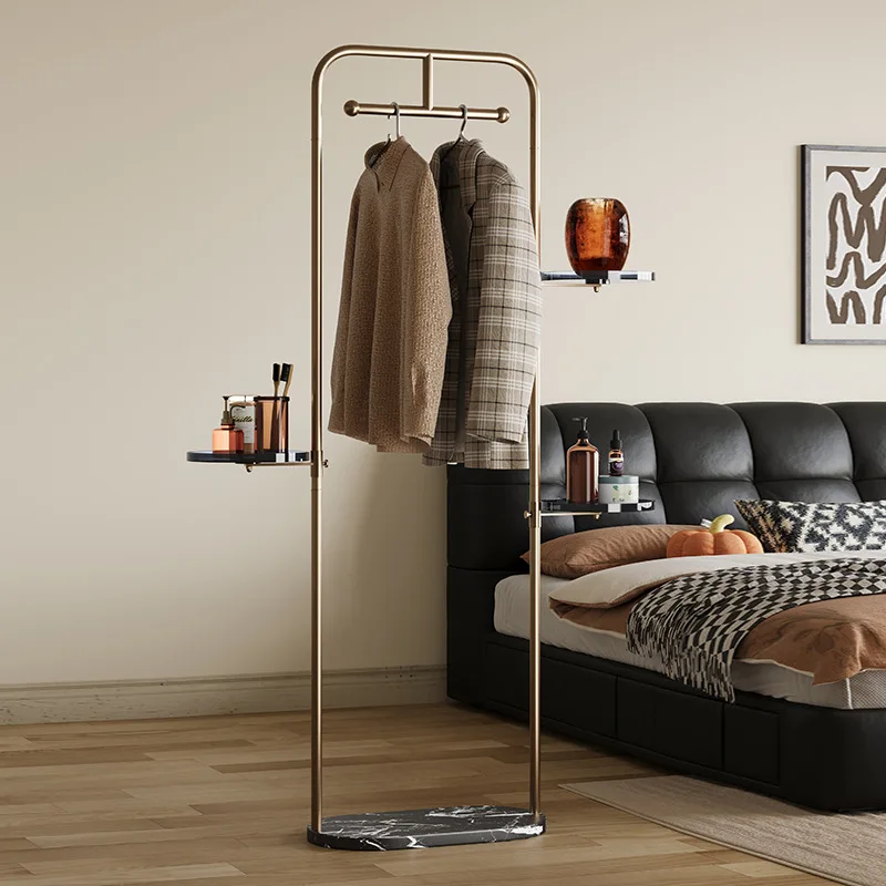 

Light luxury coat rack removable hanger floor hanger bedroom drying rack bedside clothing artifact corner at night