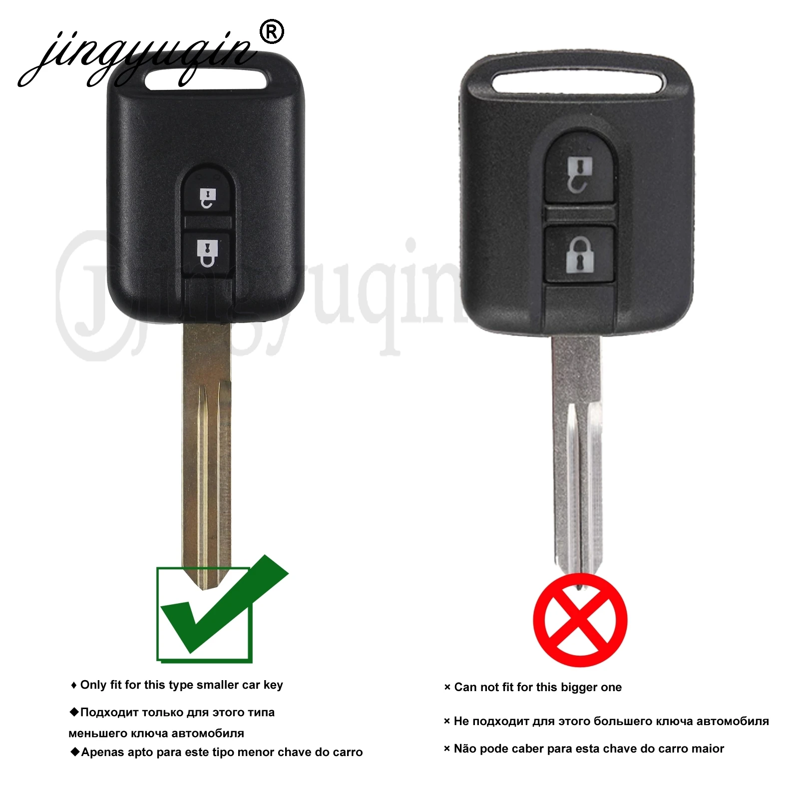 jingyuqin For Nissan Qashqai Micra Navara Almera Note 350Z Pathfinder Fob New Silicone Car Key Case Rubber Cover 2 Button