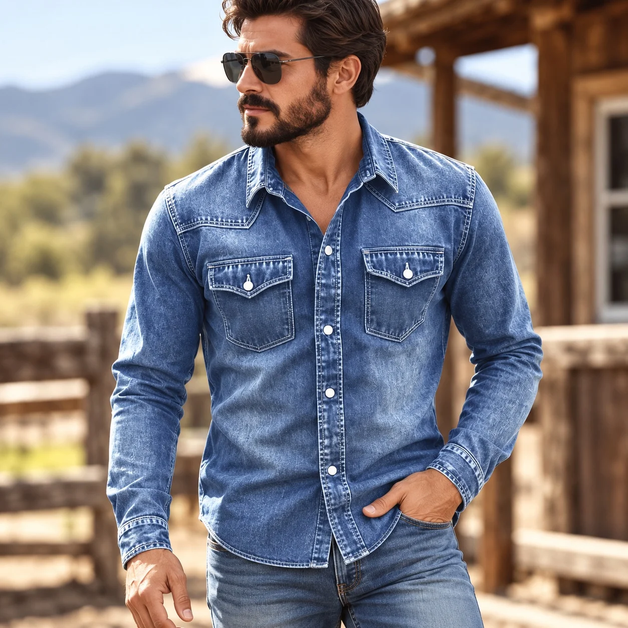Seamless Cardigan Shirt Regular Fit European and American Style with Summer Patchwork Notch Lapel Long Sleeve Daily for Men